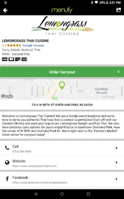 Menufy Food Delivery & Carryou android App screenshot 2