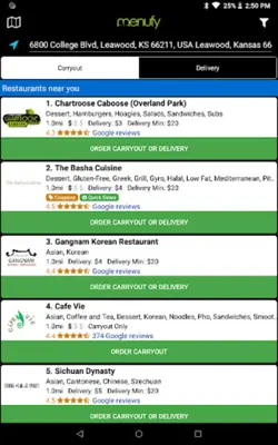 Menufy Food Delivery & Carryou android App screenshot 3